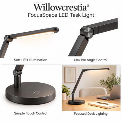 Willowcrestia® FocusSpace LED Task Light