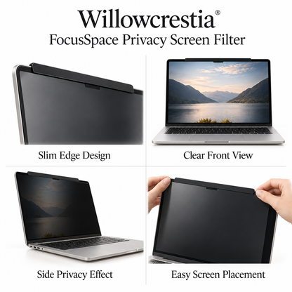 Willowcrestia® FocusSpace Privacy Screen Filter