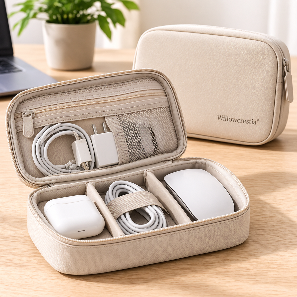 Willowcrestia® CarryOffice Tech Organizer Pouch