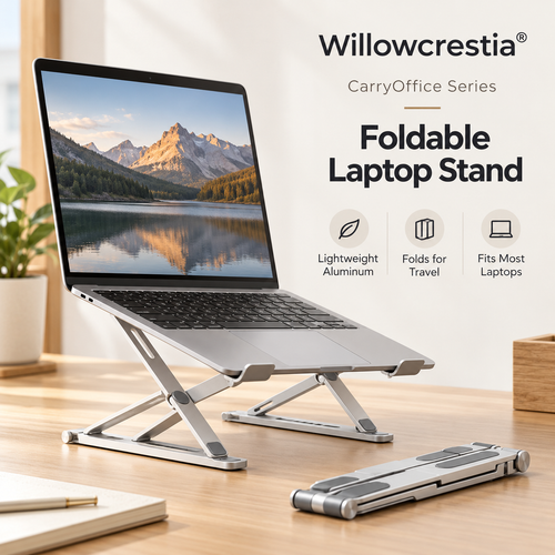 Willowcrestia® CarryOffice Foldable Laptop Stand
