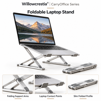 Willowcrestia® CarryOffice Foldable Laptop Stand