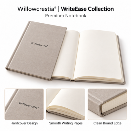 Willowcrestia® WriteEase Premium Notebook