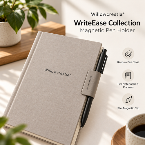Willowcrestia® WriteEase Magnetic Pen Holder